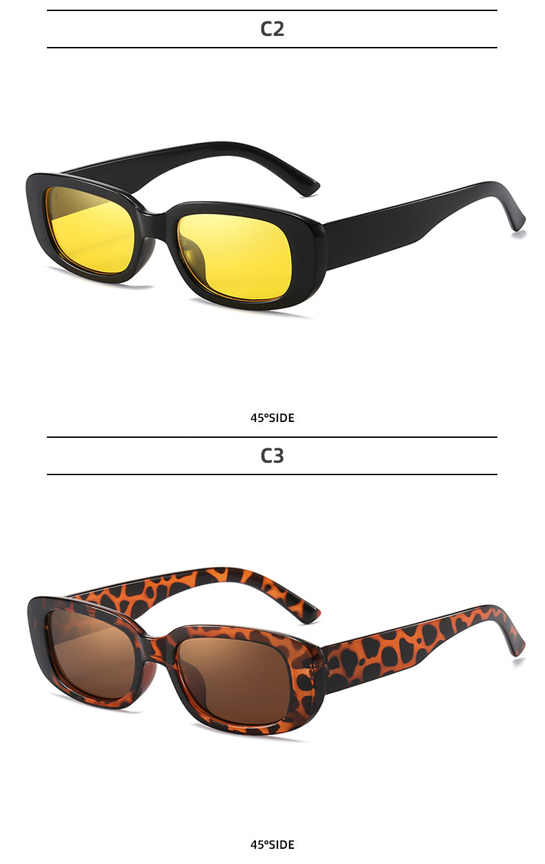 50g Weight Full Frame Glasses Structure Sunglasses Classification PC, UV400 Protection Lens Material Square Glasses Style Outdoor, Travel Occasion Solid Color Pattern Unisex Gender Casual, Simple Style Style Casual Simple Style Solid Color PC UV400 Protection Square Full Frame Women's Sunglasses 8
