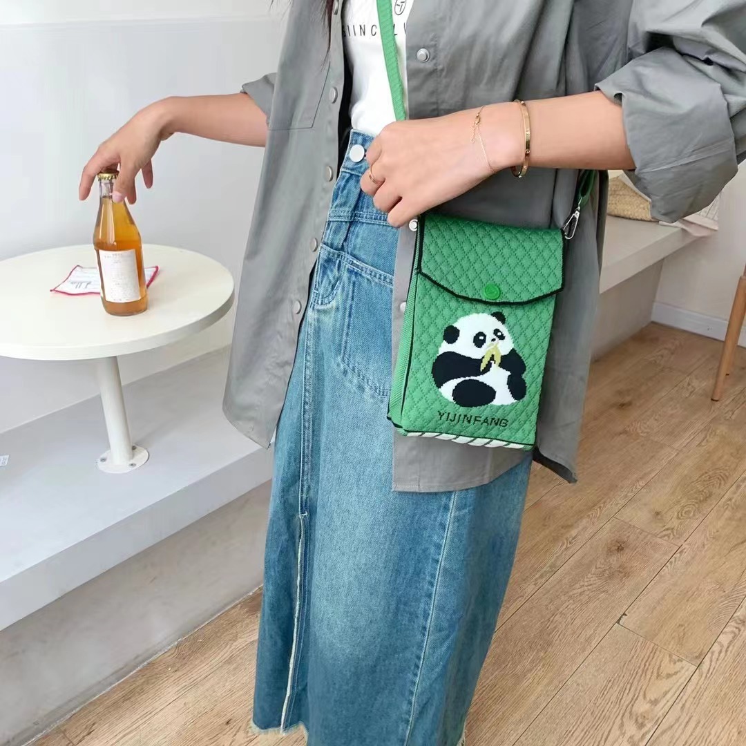 Small design cute knitted small bag