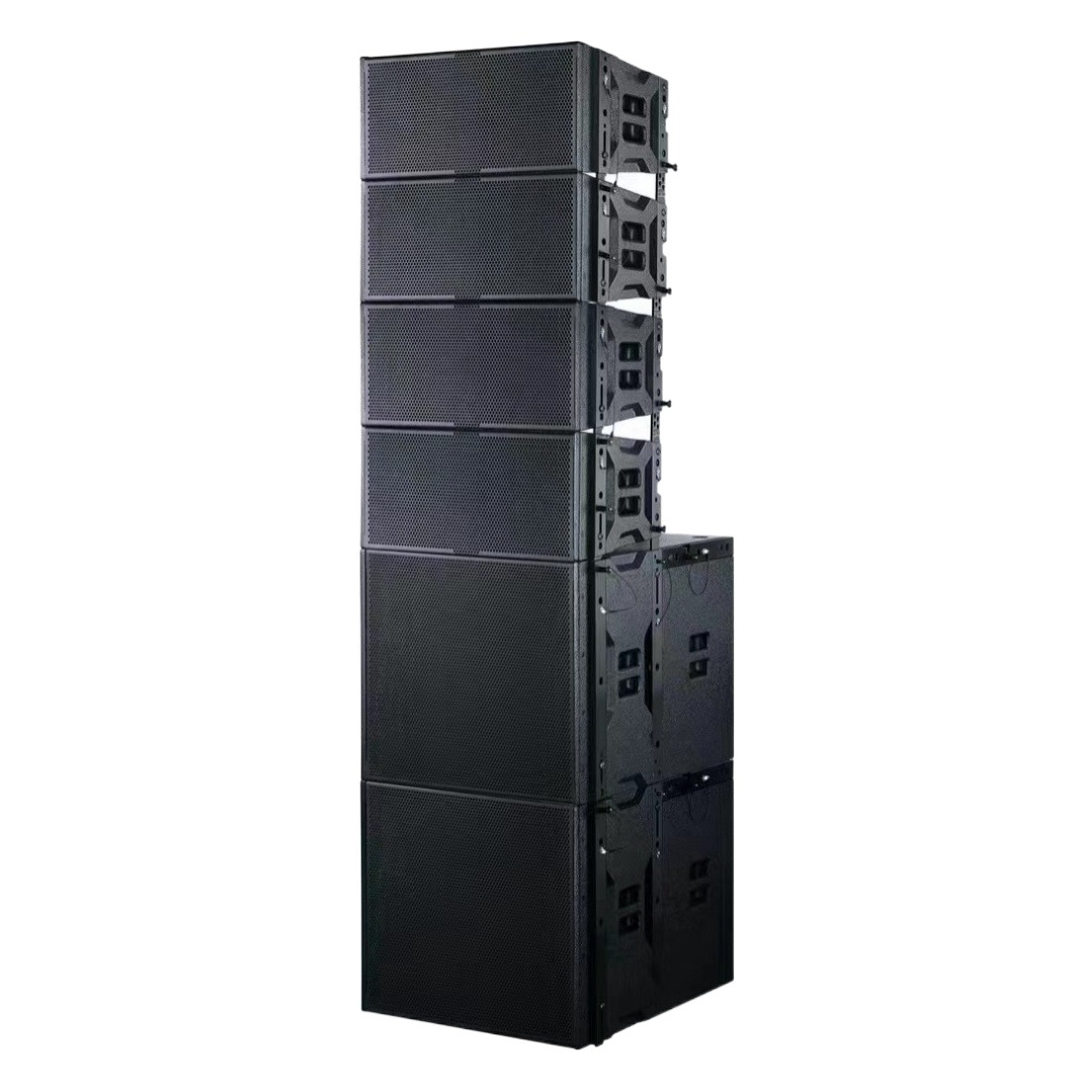 Nuevo doble de 8 pulgadas doble de 10 pulgadas matriz lineal de sonido al aire libre escenario sala de conferencias interior y exterior sala de conferencias altavoces de gimnasio