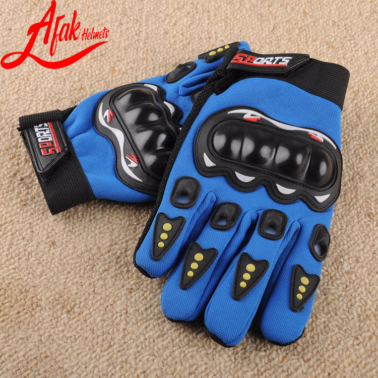 AFAK dedo completo off-road Riding medio dedo guantes de Ciclismo de motocicleta al aire libre cáscara dura protección de la mano guantes de la motocicleta
