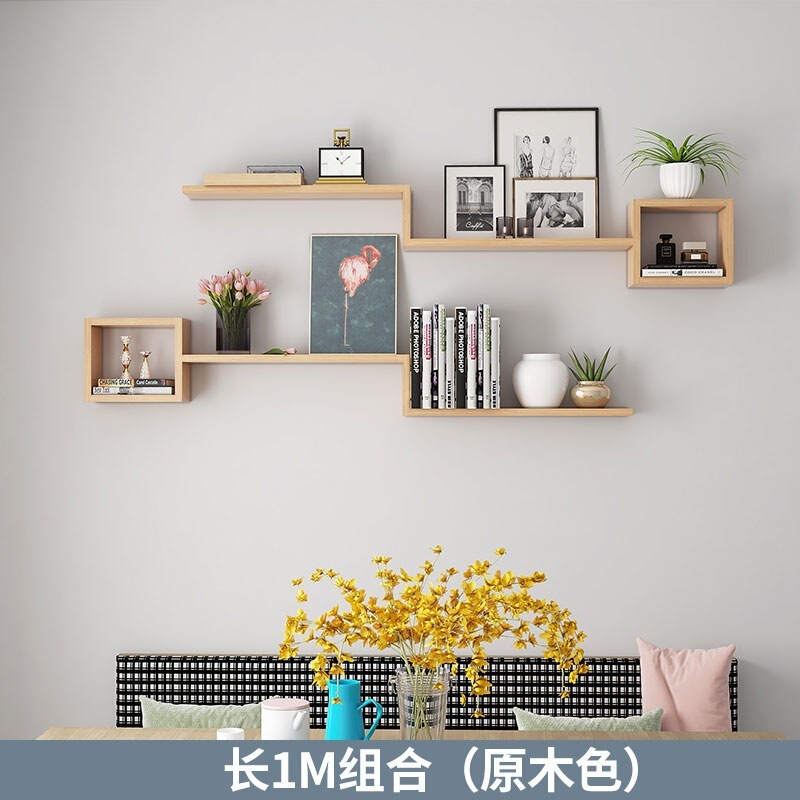 収納ラック壁収納ラック寝室の壁キャビネットパーティションウォールキャビネット壁掛け壁クリエイティブ格子リビングルーム本棚壁|undefined