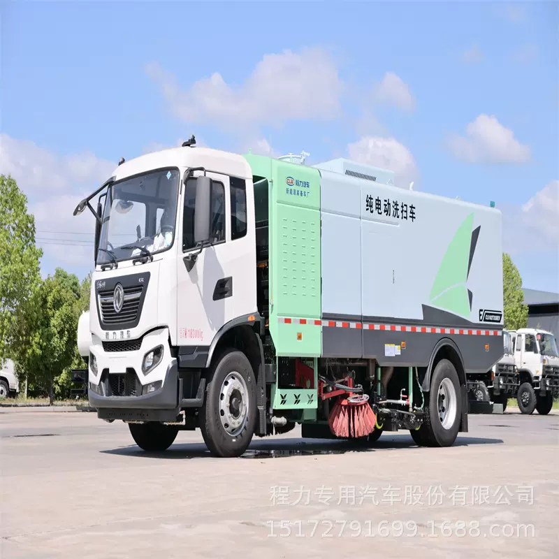 新能源纯电动道路扫路车 道路垃圾清扫车 多功能洗扫车作业时间长