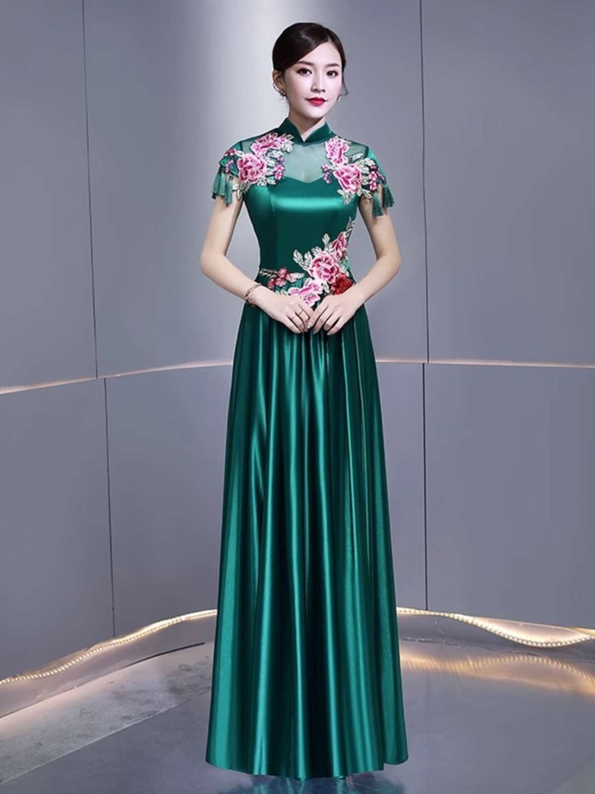 Suit, long skirt, dress