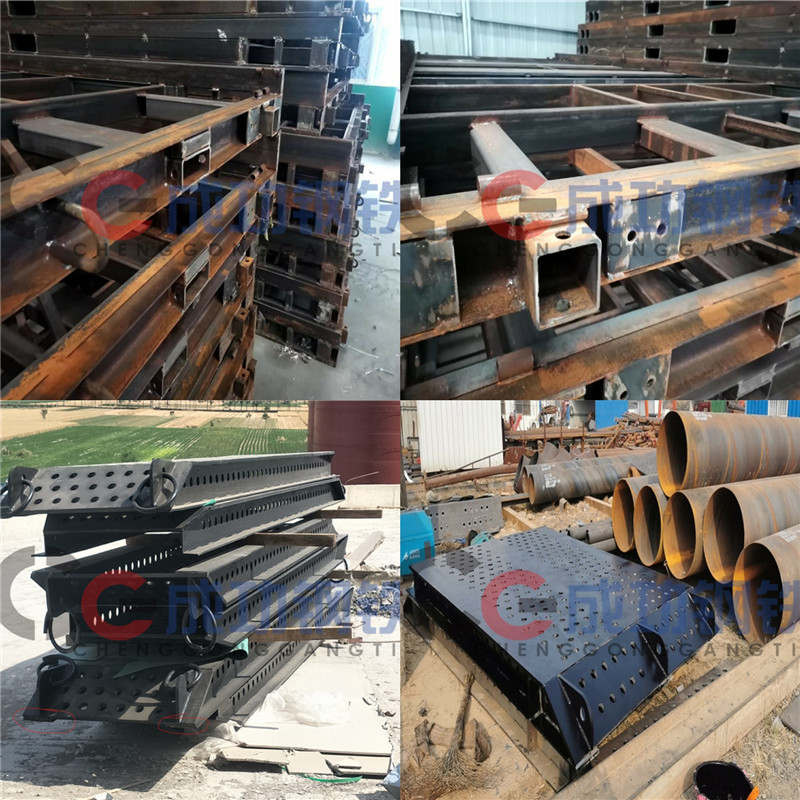 Q235NH耐候钢板焊接塞子篦子垃圾处理站用Q355NH喷漆来图激光切割