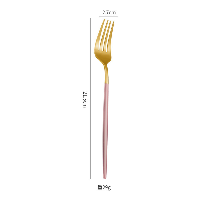 핑크 골드 포크