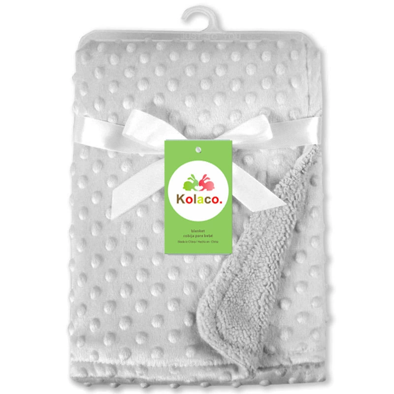 Детское одеяло для коляски двухслойное Minky и шерпа, мягкое тёплое, 0,26 кг
