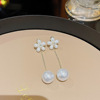 Silver needle, advanced small design earrings, silver 925 sample, internet celebrity, high-quality style, Korean style