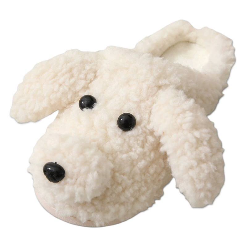 Зимние домашние Нескользящие хлопковые тапочки, женские плюшевые тапочки с мультяшным мишкой, тапочки, мягкие домашние пушистые тапочки оптом