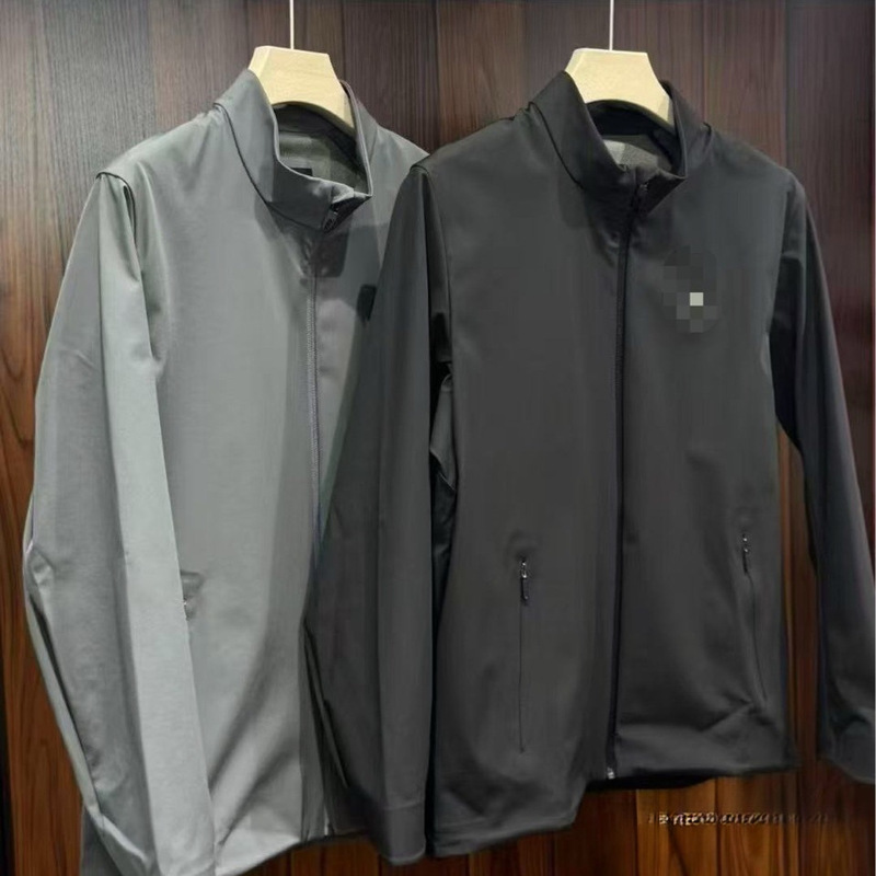 Cross-Border Xiaoshu Kejia 3 Stand Collar Waterproof Windproof Breathable Soft Shell Jacket Black Gray Slim Fit Available