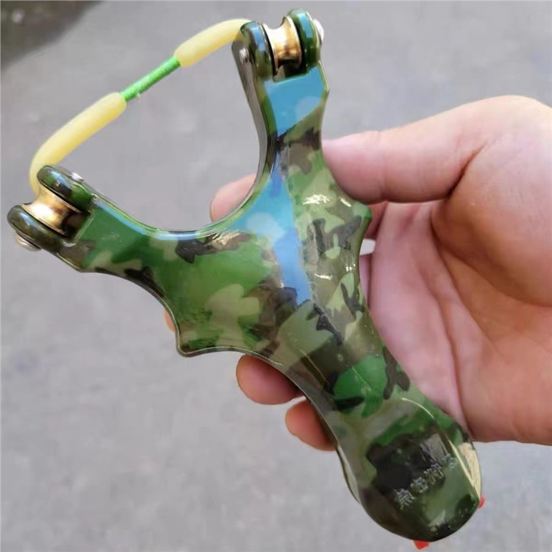 滑轮弹弓全新天罡滑轮弹弓精准打鱼射鱼速射不锈钢鱼鳔专用过顶
