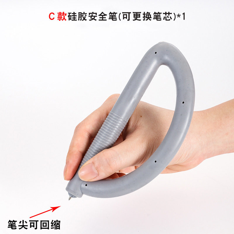 刑務所の安全ペンは話を調べます。専用のペンを飲み込み防止します。|undefined
