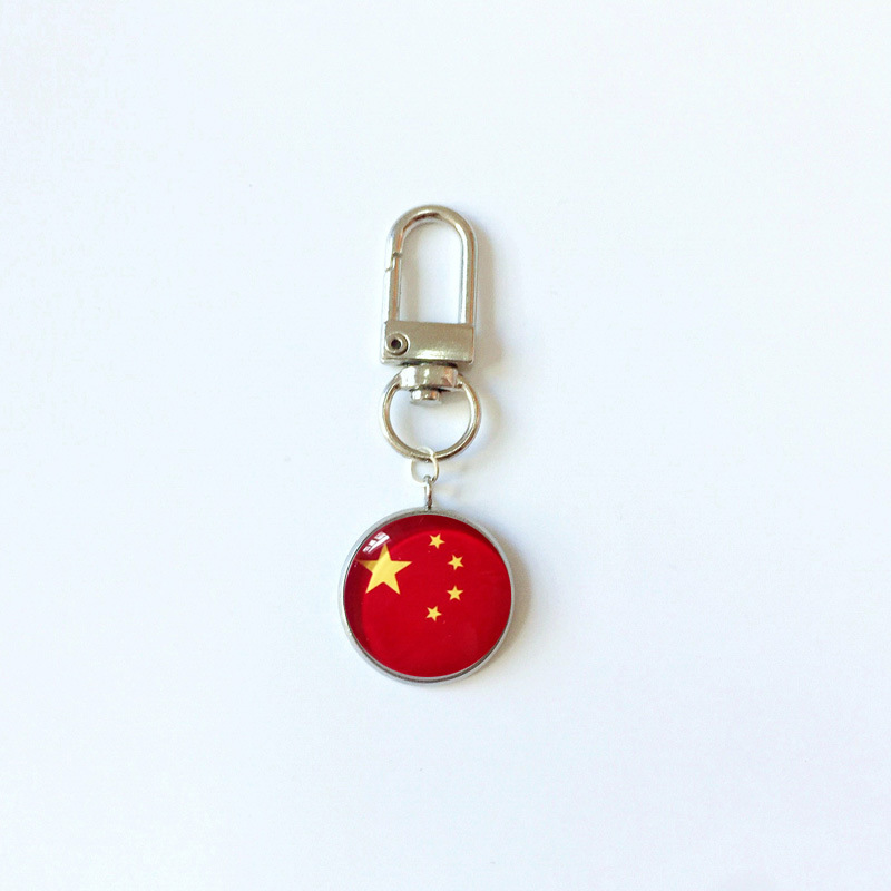 13g Weight Bag Pendant, Keychain Classification 1 Piece Quantity Holiday, Daily Occasion 316 Stainless Steel , Alloy Material National Flag Pattern Epoxy Design Simple Style Style 1 Piece Simple Style National Flag 316 Stainless Steel Alloy Epoxy Bag Pendant Keychain 34