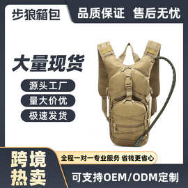 路普跨境新款运动双背包 迷彩战术包包户外水袋包军迷背包厂家