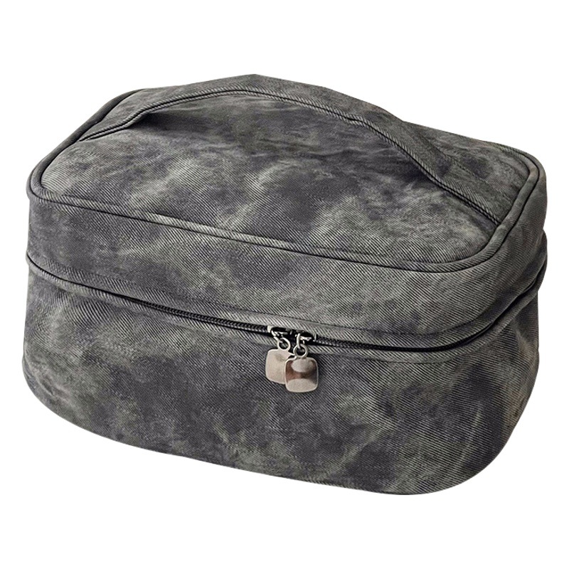 Bolsa de maquillaje para mujeres 2024 nuevo 2 - en - 1 de alto valor de almacenamiento de gran capacidad de estilo europeo simple bolsas de artículos de higiene de viaje