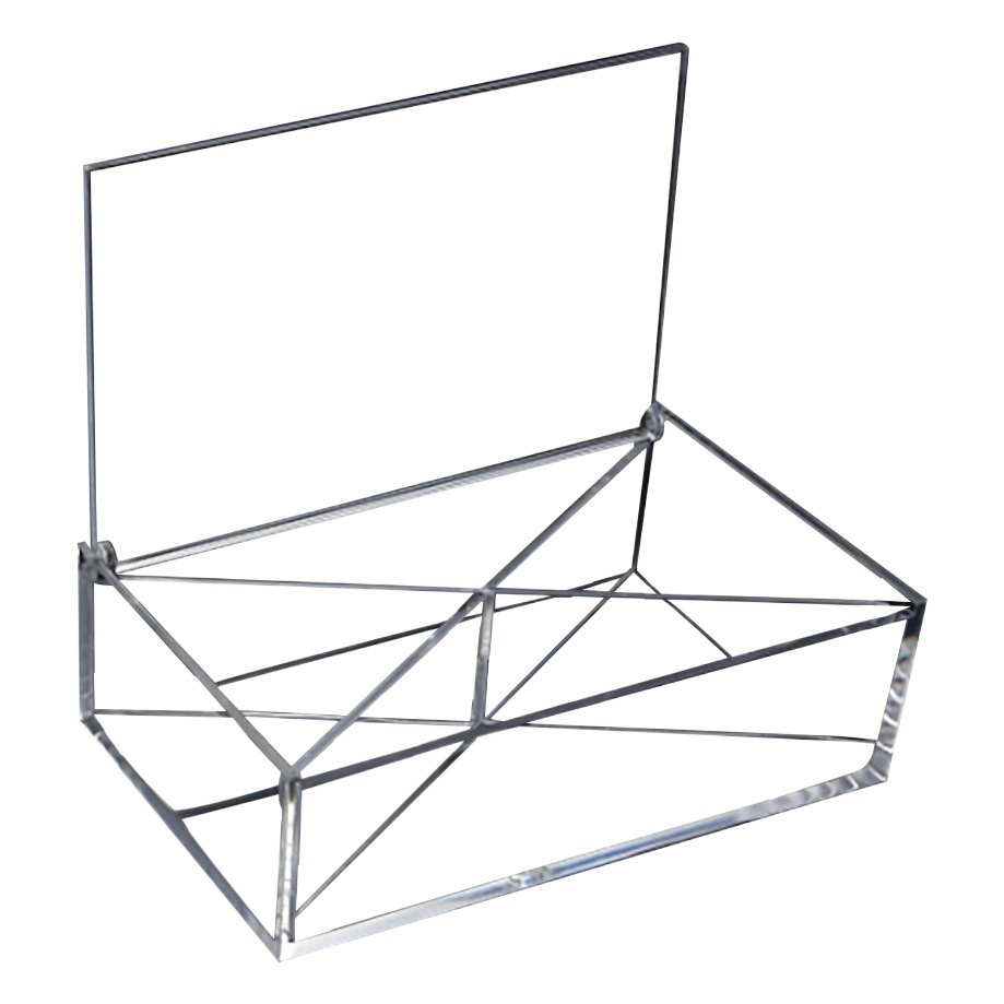 Caja de almacenamiento acrílica transparente, cuadrada, para micro paisajes, PS, al por mayor