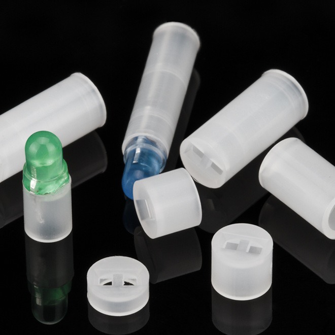 批发供应双孔5x9.5mm led间隔柱隔离柱 二极管发光灯套 led导光柱