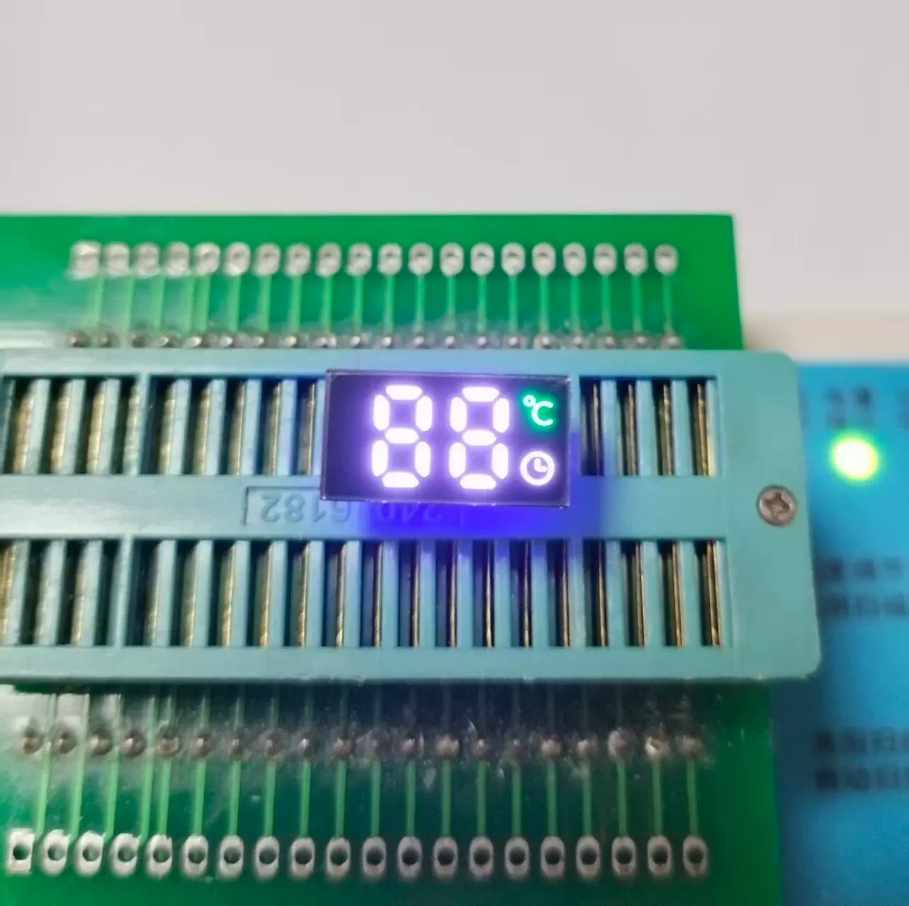 定制LED数码管 单排5脚高亮彩光个8带温度闹钟显示数码屏15.3*8