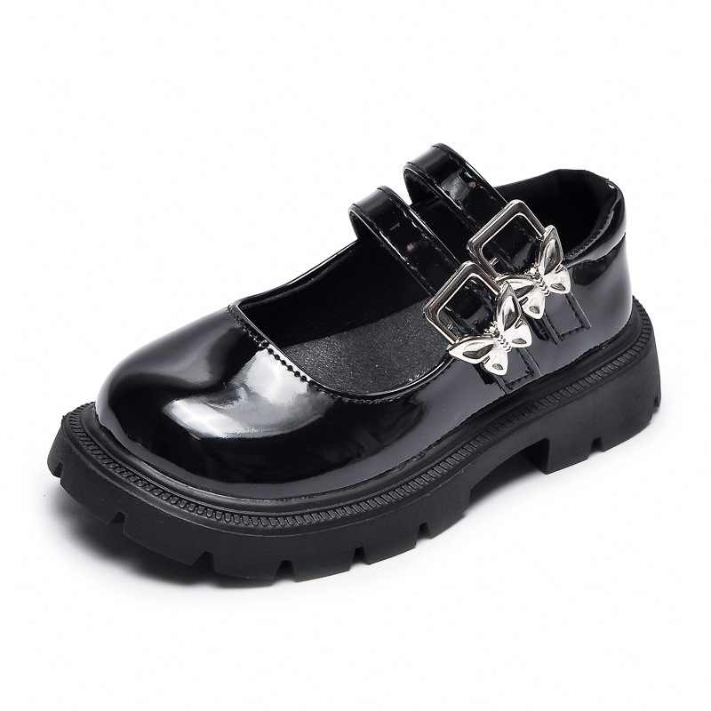 Zapatos de cuero para niñas 2025 nueva moda zapatos de rendimiento para niños zapatos de baile negros zapatos de princesa Mary Jane para niños grandes image 6