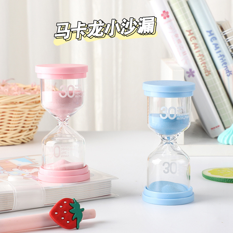 Macaroon color small hourglass children's creative gifts 1/3/5/10 hourglass brushing reading timer ornaments
