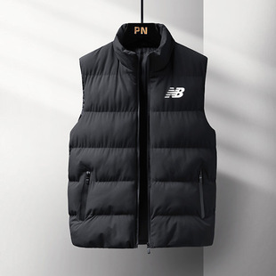 Couple Sports Vest Men's Large Size Stand-Up Collar Vest Top Women's Vest Running Jacket Work Clothes Cross-Border Printed Logo