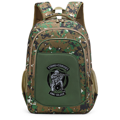Backpack sports camouflage men's trendy Korean version portable travel backpack new large capacity fashionable outdoor mountaineering bag