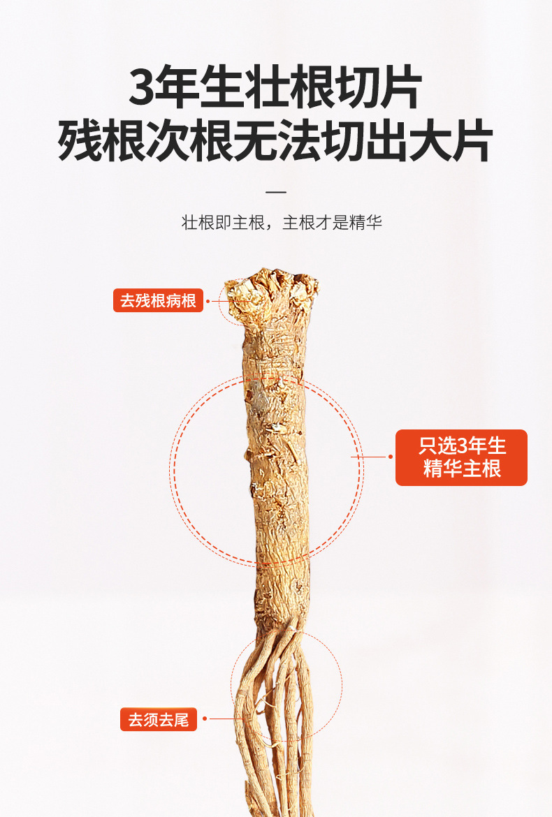Astragalus Root Slices Huang Qi 250g Bottle Gansu Minxian Large Mature Root key features