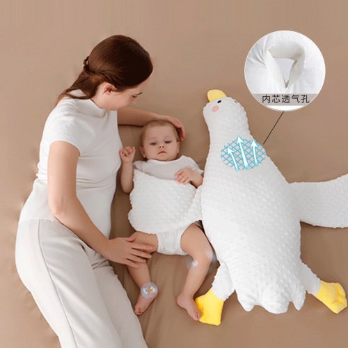 Infant Burping Pillow Big White Goose Newborn Baby Sleeping Pillow Infant Pacifier Cushion Baby Sleep Magic Tool 