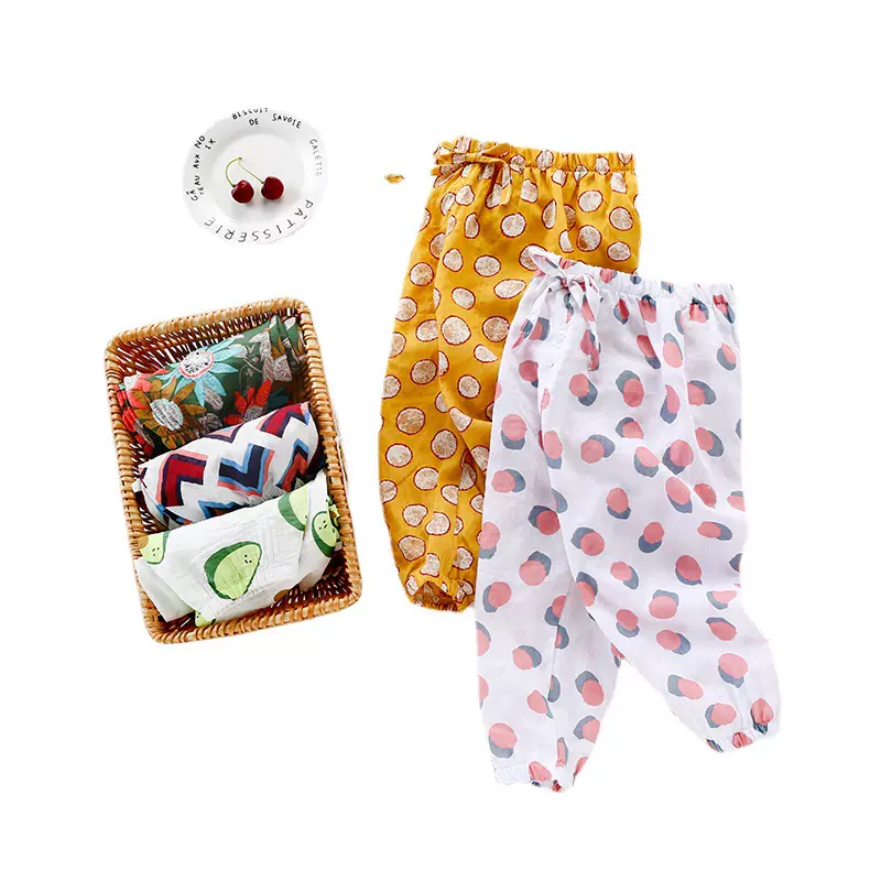 加工定制防蚊裤夏童裤儿童棉麻防蚊裤中小童长裤宝宝裤子厂家加工