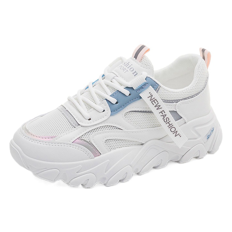 Zapatos estilo Dad para mujer, primavera 2022, nuevos, con suela gruesa, que aumentan la altura, zapatillas versátiles, estilo coreano, modernos, informales, 7788