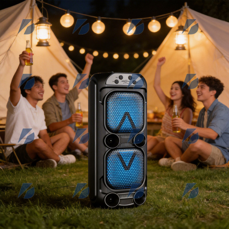 Outdoor Performance Bluetooth High-Volume Speaker, Portable Subwoofer, Square Dance Karaoke Speaker with Microphone Outdoor Performance Bluetooth High-Volume Speaker, Portable Subwoofer, Square Dance Karaoke Speaker with Microphone