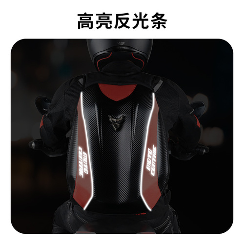 Manufacturer's direct supply of motorcycle riding backpacks, motorcycle backpacks, hard shell bags, rain resistant knight helmet bags, computer bags