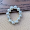 Plastic bracelet from pearl, 14mm