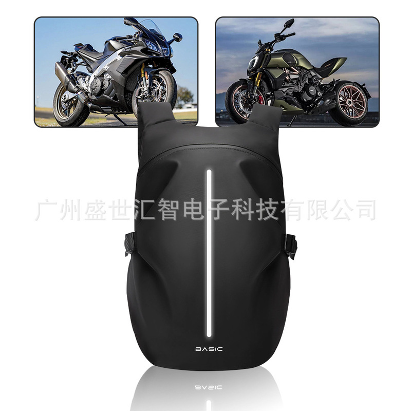 大容量オートバイバックパック通勤サイクリングヘルメットバックパックオートバイバックパックオートバイバッグ|undefined