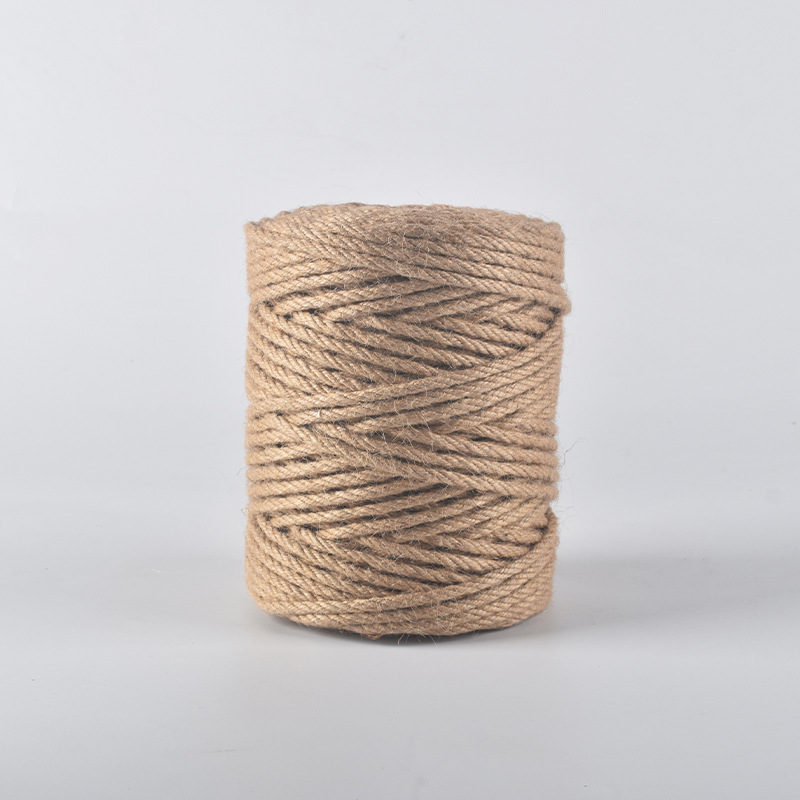 Venta al por mayor de alta calidad gruesa y delgada cuerda de cáñamo cuerda de yute cuerda de escalada de gato cuerda de cáñamo tejida decorativa vintage artesanía de jardinería cuerda de cáñamo fino