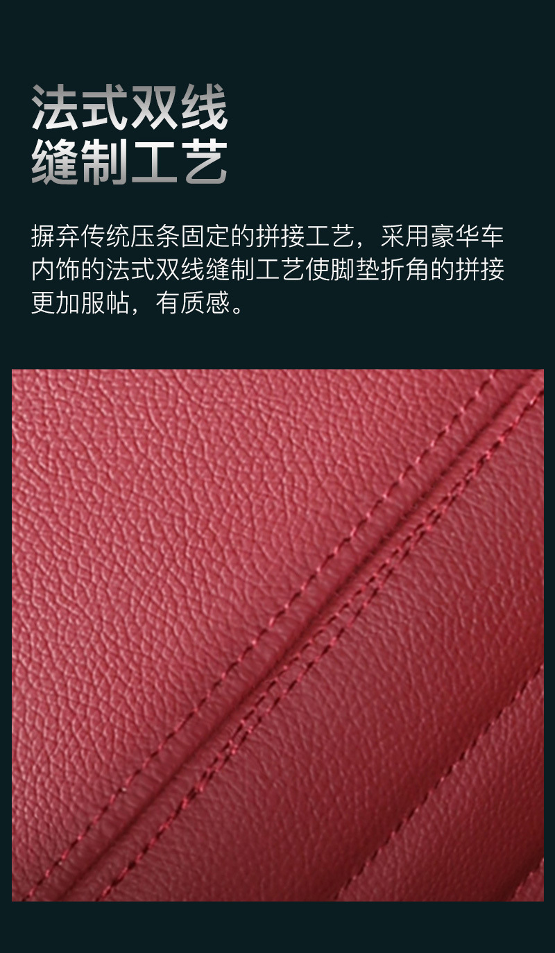 Car floor mats made of genuine leather, full coverage, universal car floor mats, custom-made for specific cars, starry sky carpet, Tesla car mats