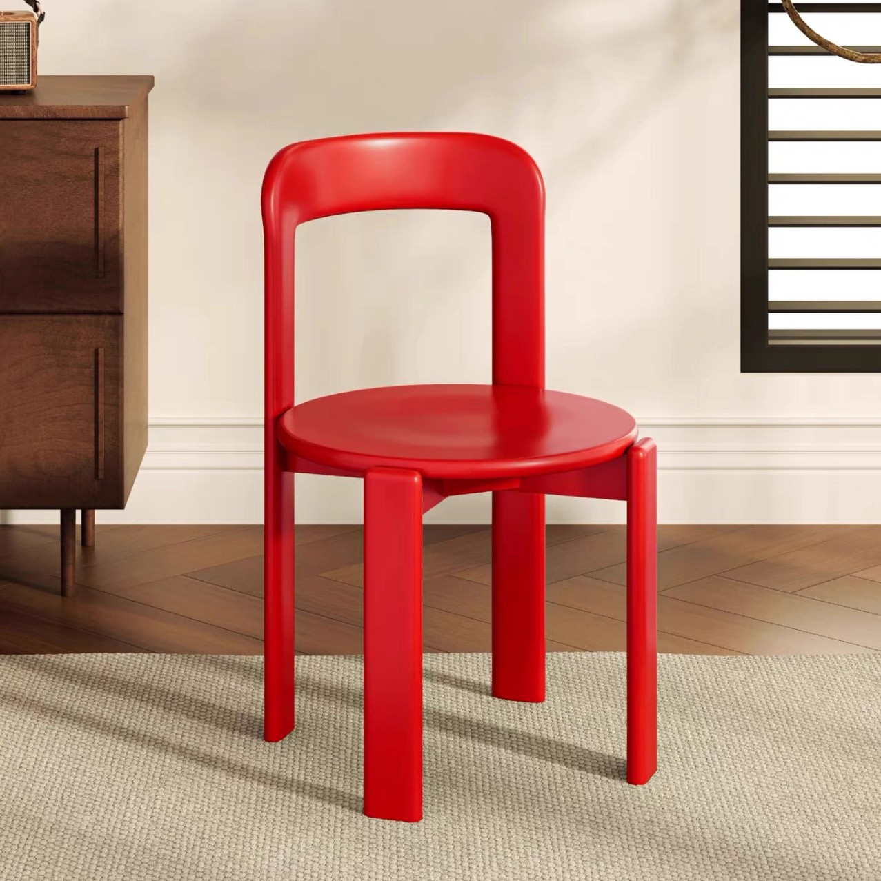 Bright red [imported fas grade solid wood]