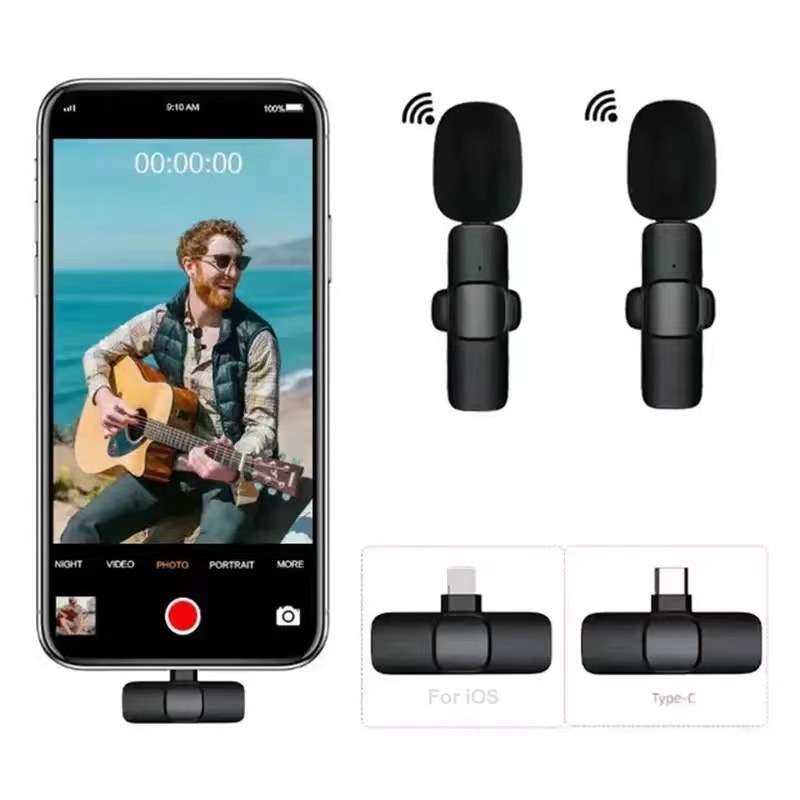 K9 Wireless Lavalier Live Microphone Por...