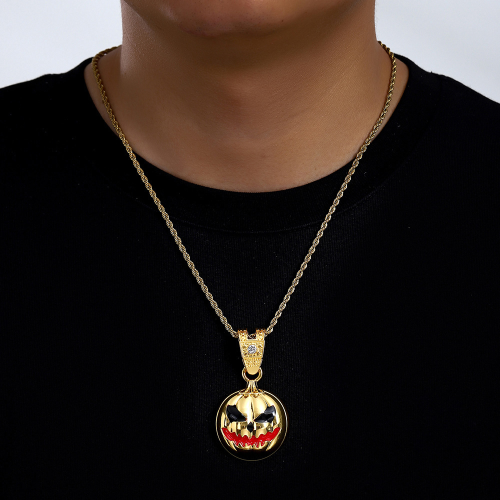 Colgante de oro con cadena de twist de 20 pulgadas