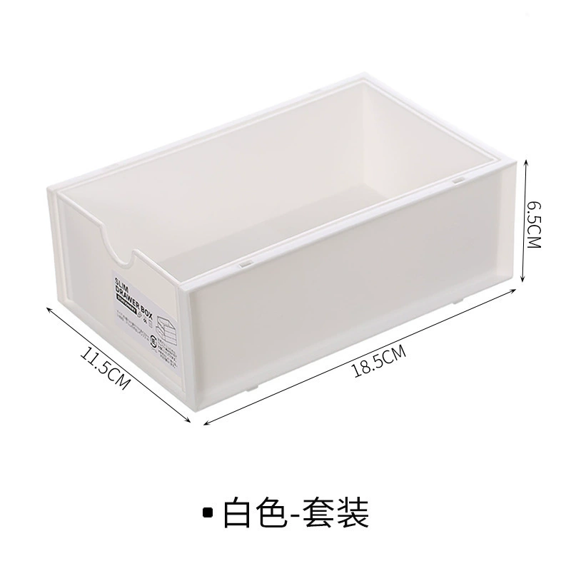 Desktop Bookshelf Stand, Simple Double-Layer PP Shelf, White, Compact 2-Tier Storage