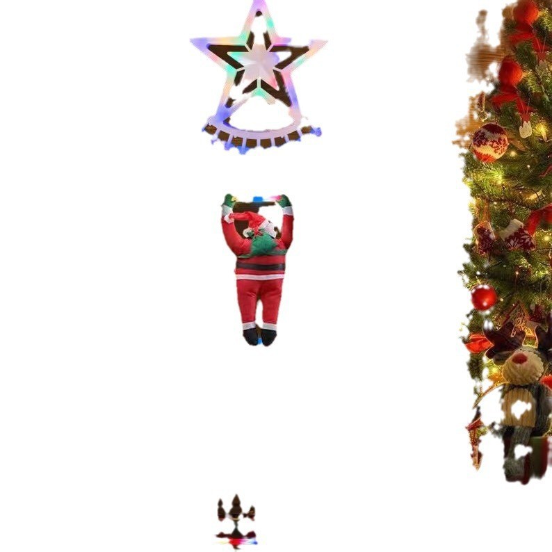 Lumières de Noël Lumières d'escalier de Noël Guirlande lumineuse d'escalier du Père Noël Décoration intérieure et extérieure des vacances de Noël Nouvelles lumières créatives_voghion.com