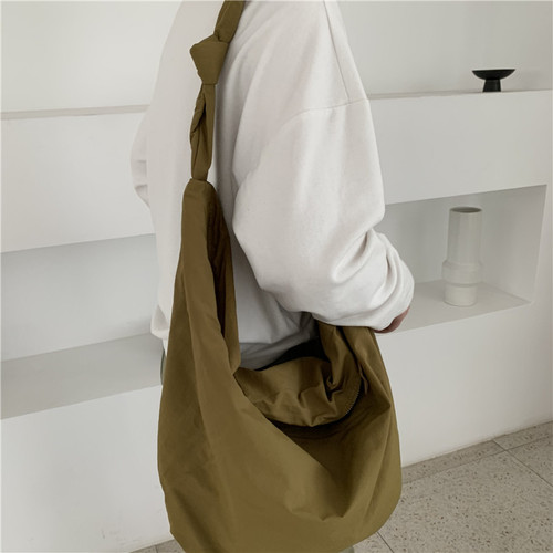 Bags for women new  cross-body shoulder bag spring style nylon large capacity dumpling bag simple retro shopping bag
