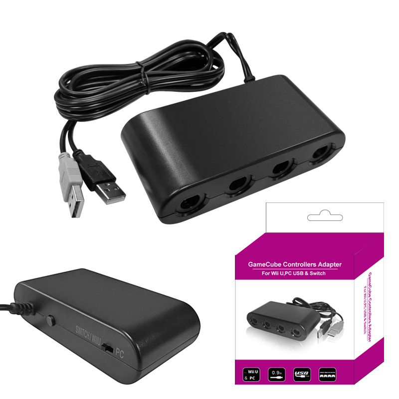 厂家直销 GC手柄转WIIU主机的转换器 GC转Wiiu/Switch转换器