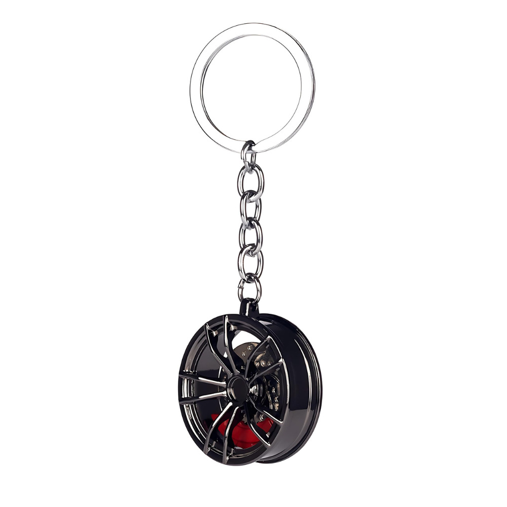 Llavero de Metal con Diseño de Rueda de Auto Mercedes-Benz AMG, Popular en el Extranjero, con Rueda Giratoria