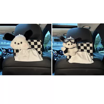 Paper Bag, In-Car Hanging Bag, Car tissue box/set - pacha-dog-head-glasses-full-body-pacha