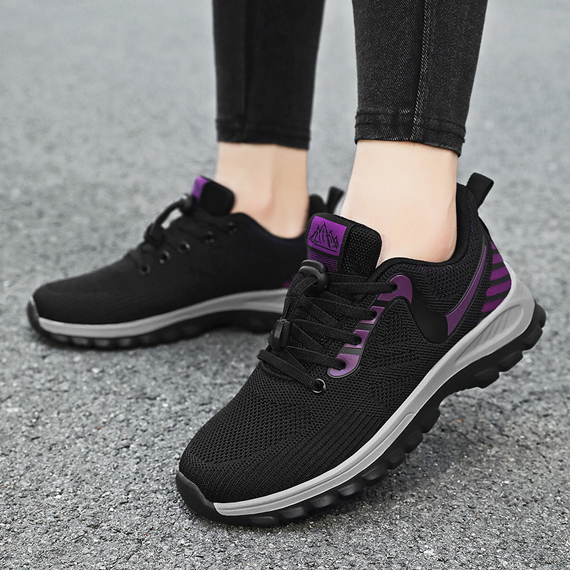 Zapatos de madre de suela blanda, zapatos ligeros de verano para ancianos, zapatos deportivos cómodos para mujeres, zapatos de tela de mediana edad y ancianos