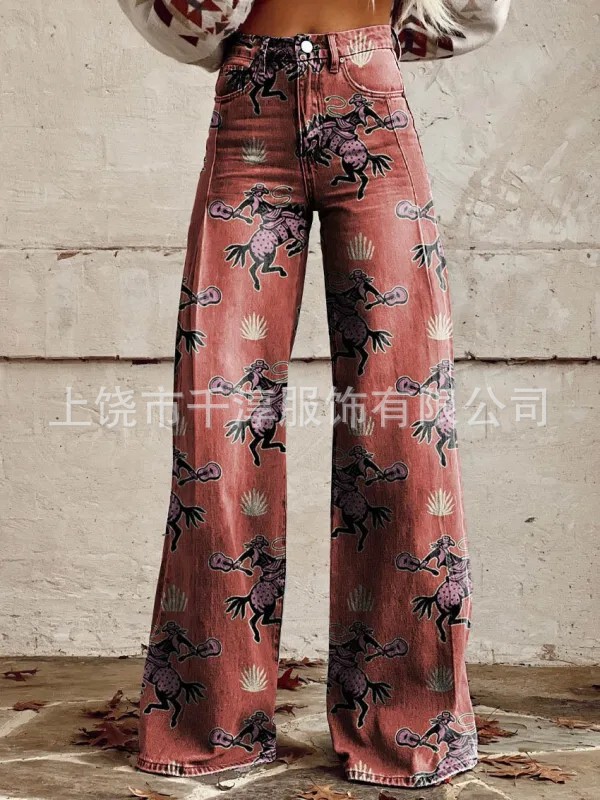 人気の独立系サイト Xiyin TEMU AliExpress ebay ヨーロッパとアメリカの貿易大きいサイズの女性のカジュアルパンツ薄い模造ジーンズ|undefined