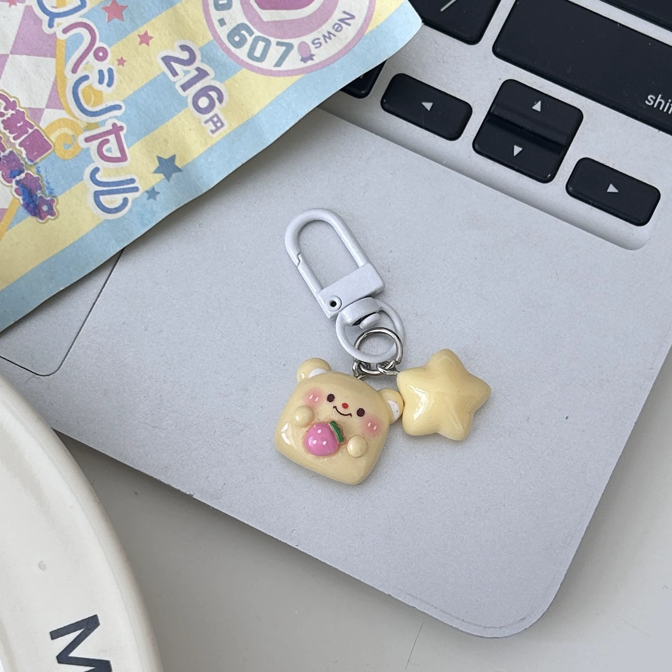 Cute Bear Keychain Pendant, Decorative Bag Charm, 3×3×3 cm, Assorted Designs