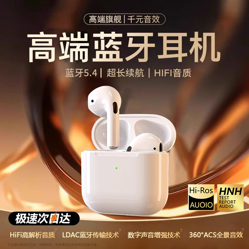 Huaqiangbei Pro4 True Wireless 6Tws Bluetooth Earphones Second and Third Generation Sports Fourth, Fifth and Sixth Generation Gifts Cross-Border Factory