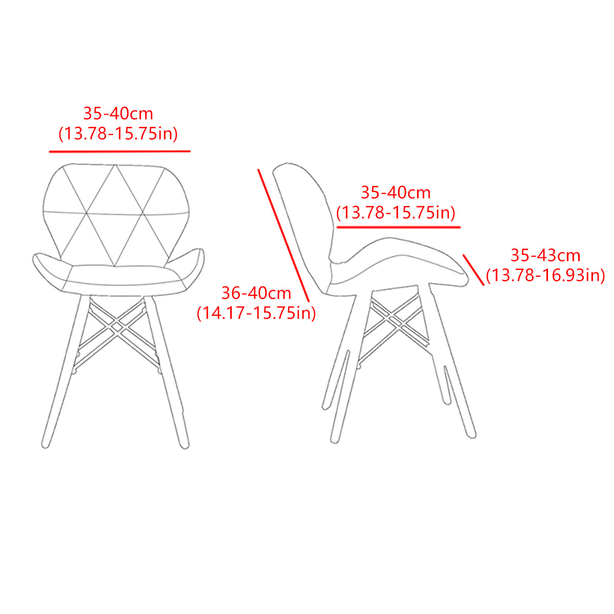 Funda para silla de mariposa de forro polar elástico de color puro transfronterizo, funda para silla con forma especial a prueba de polvo, universal AliExpress SHEIN dropshipping