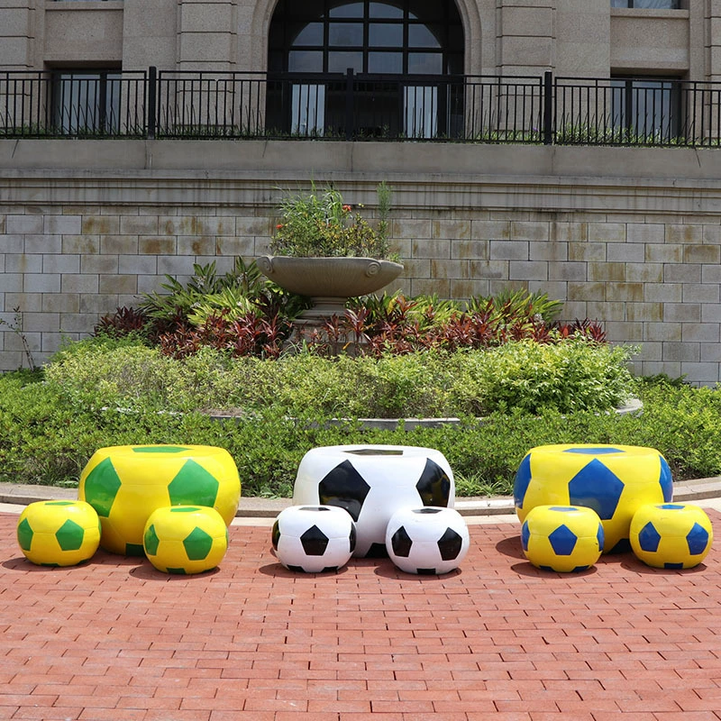 Уличные комбинированные украшения для стола и стула из стекловолокна, сиденья и табуреты для зоны отдыха, детский сад, парк, двор